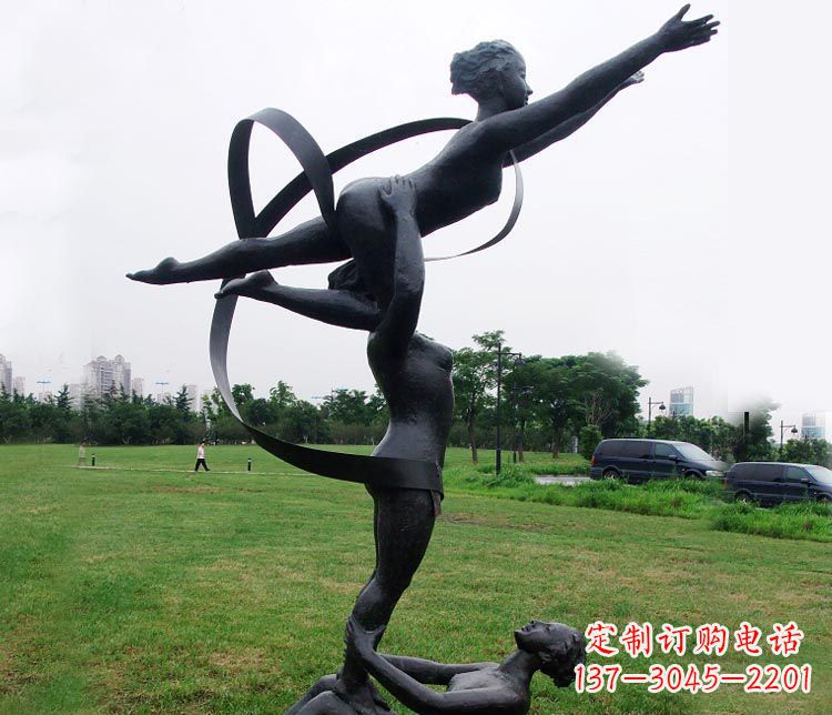 淄博艺术体操运动员雕塑