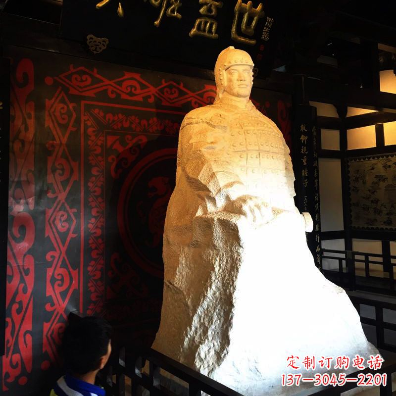 淄博英雄盖世楚霸王石雕像