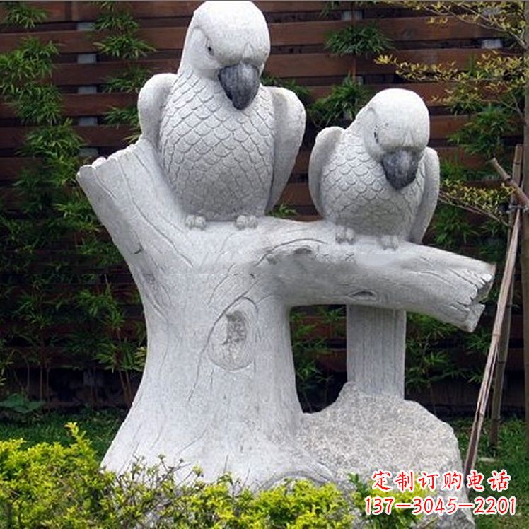 淄博鹦鹉大理石雕塑