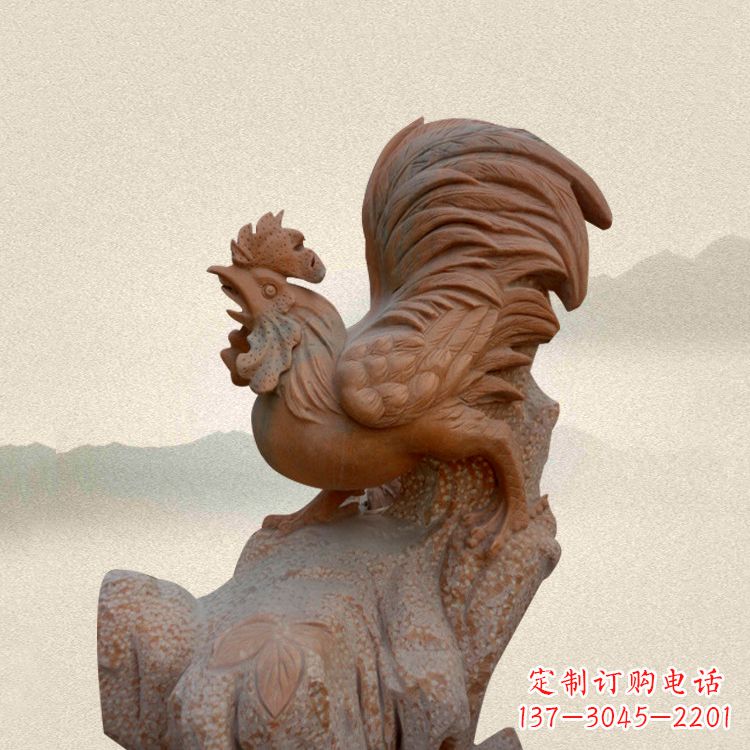 淄博酉鸡景观石雕