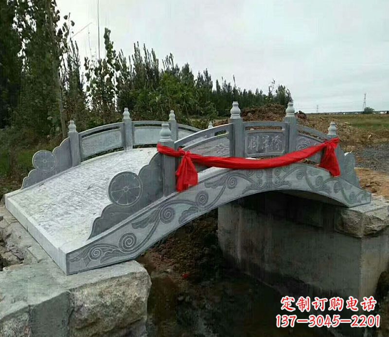 淄博园林仿古石拱桥景观雕塑