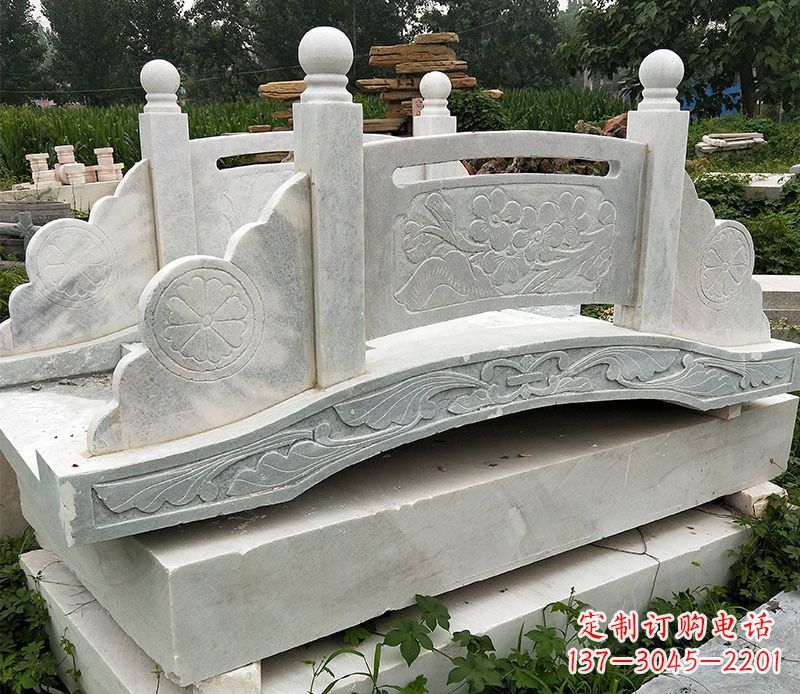 淄博园林仿古石拱桥景观石雕