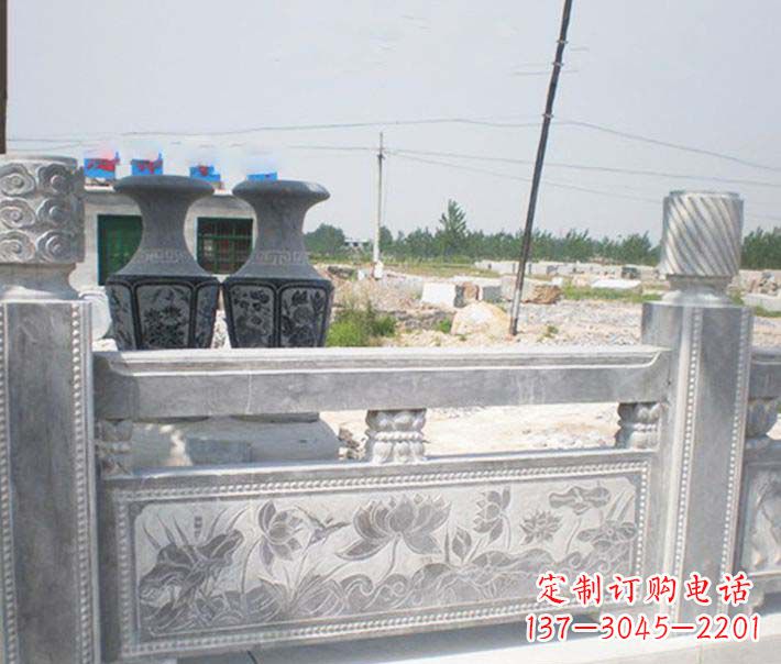 淄博园林仿古石栏板景观石雕 (3)