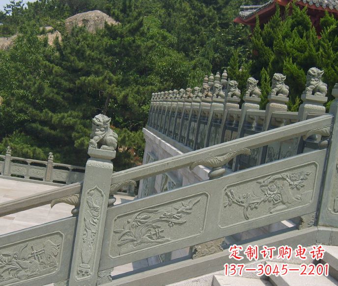 淄博园林仿古石栏板景观石雕 (4)