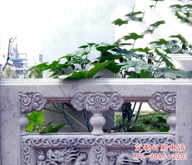 淄博园林仿古石栏板景观石雕 (6)