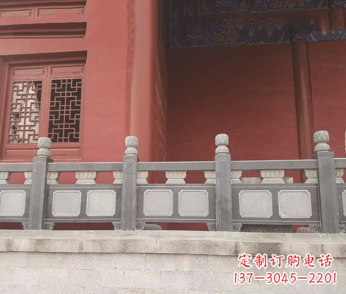 淄博园林仿古石栏板景观石雕 (8)