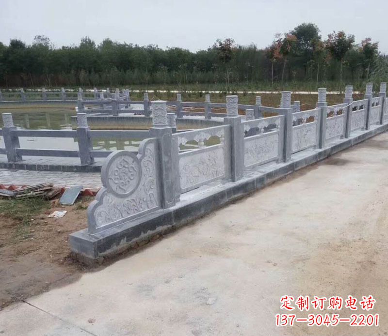 淄博园林仿古石栏板景观石雕 (11)