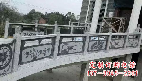 淄博园林仿古石栏板景观石雕 (10)