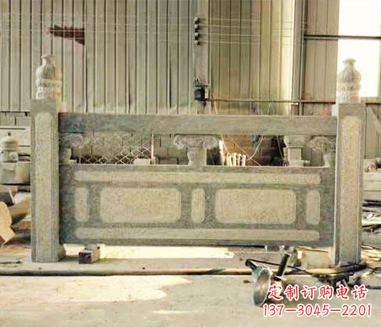 淄博园林仿古石栏板景观石雕