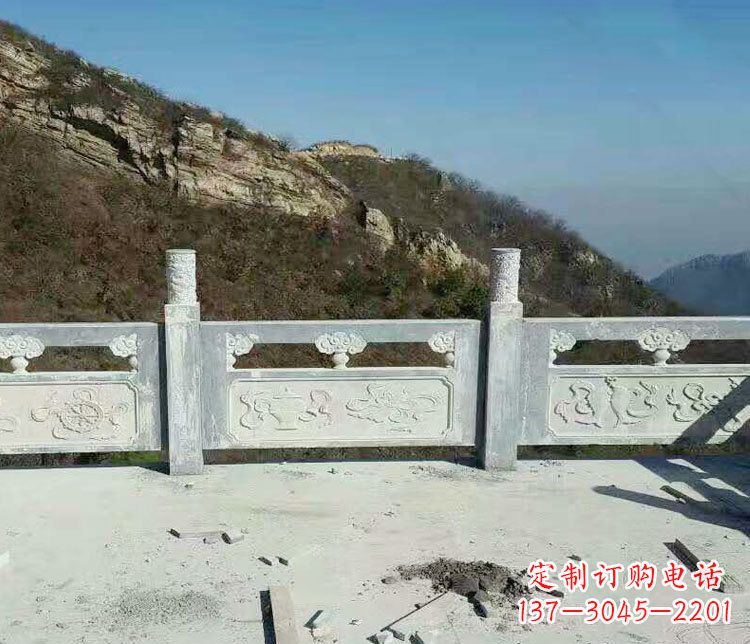 淄博园林仿古石栏板景观石雕_2 (3)