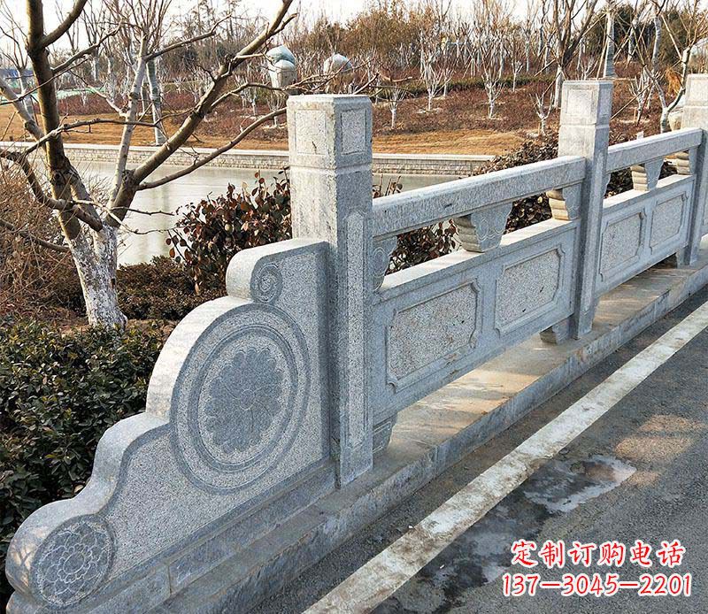 淄博园林仿古石栏板景观石雕_1