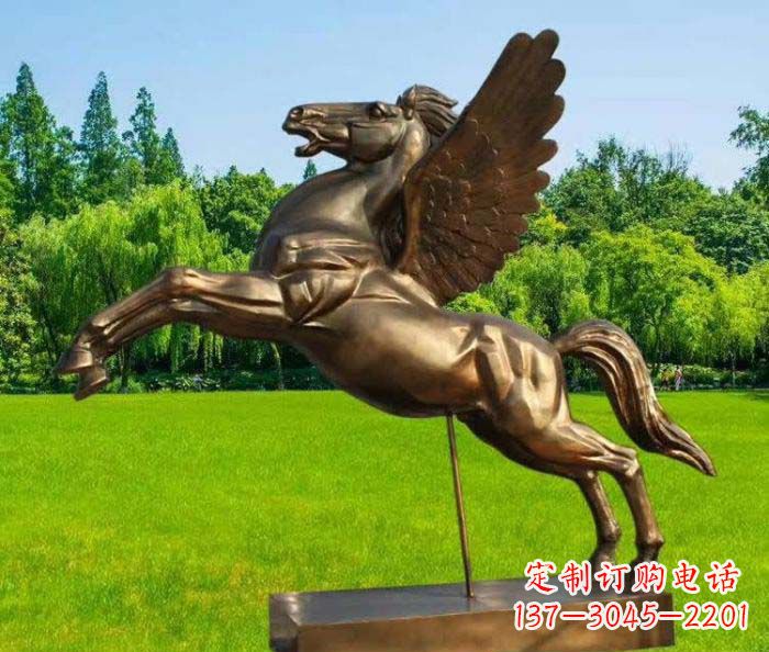 淄博园林飞马铜雕