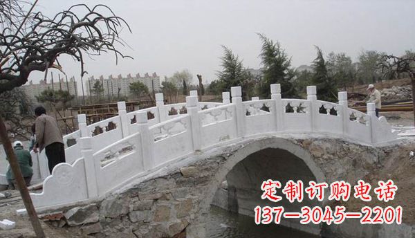 淄博园林汉白玉大桥栏板景观石雕