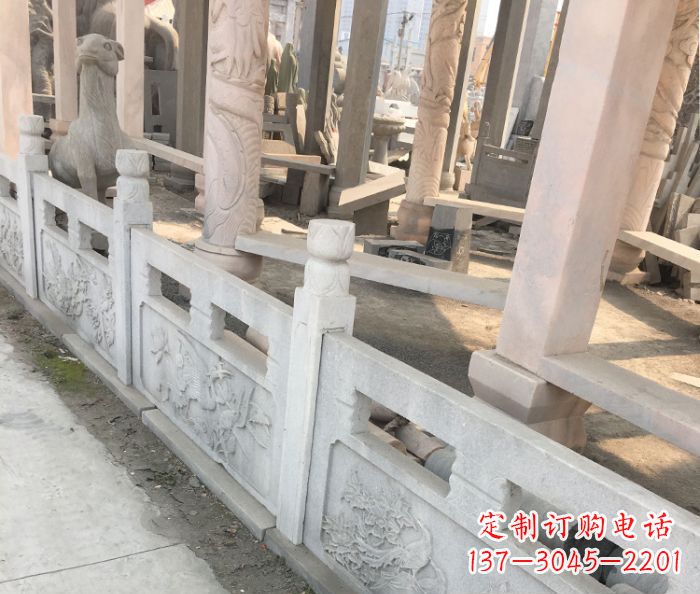 淄博园林景观大理石浮雕栏板石雕