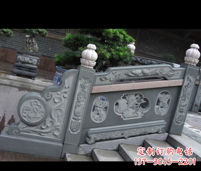 淄博园林景观大理石栏板雕塑 (6)
