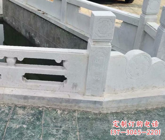 淄博园林景观大理石栏板雕塑 (7)