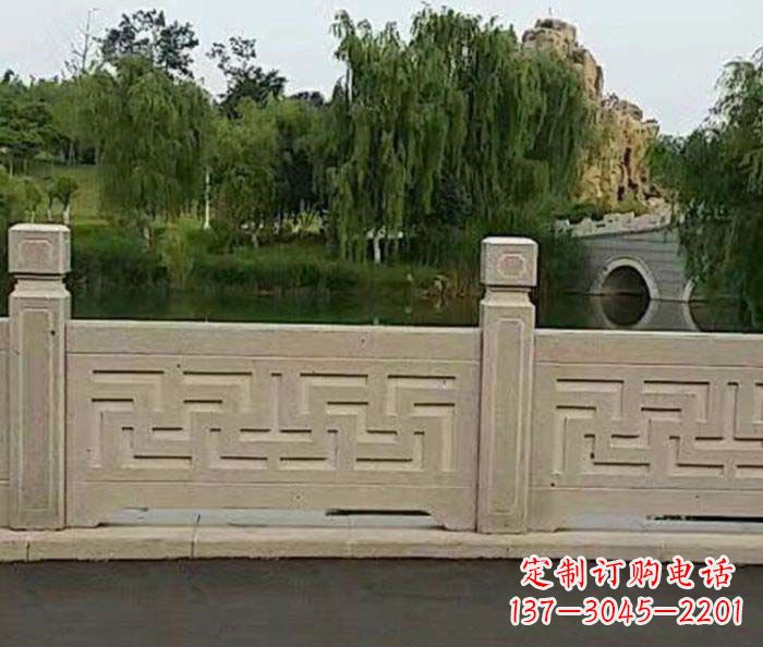 淄博园林景观大理石栏板石雕 (4)