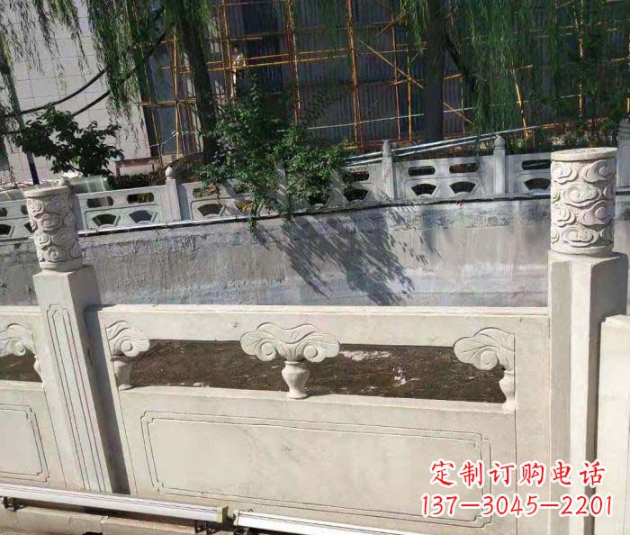 淄博园林景观大理石栏板石雕 (6)