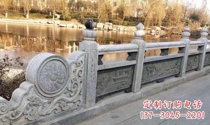 淄博园林景观大理石栏板石雕 (10)