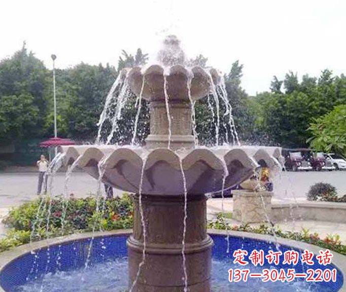 淄博园林景观大理石喷泉石雕