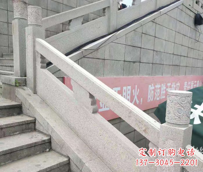 淄博园林景观大理石桥栏板石雕_1 (2)