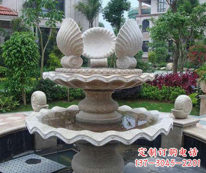 淄博园林景观多层喷泉石雕