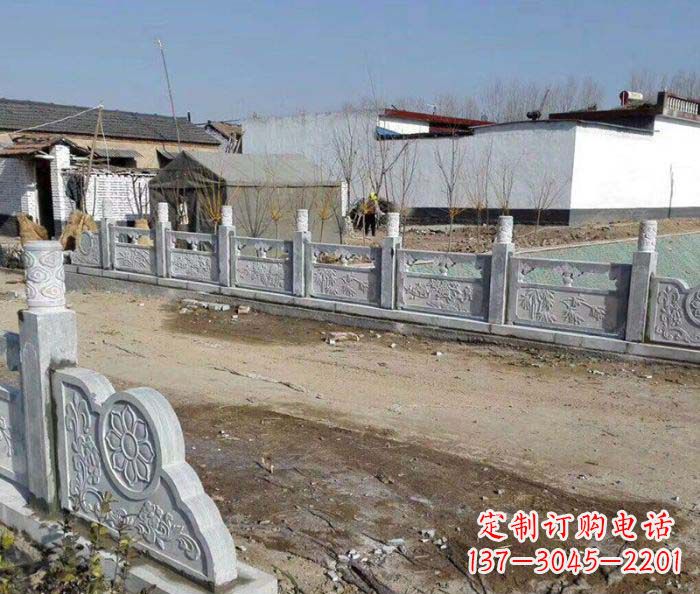 淄博园林景观仿古栏板石雕
