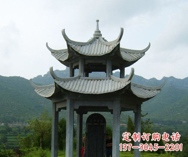 淄博园林景观仿古凉亭石雕