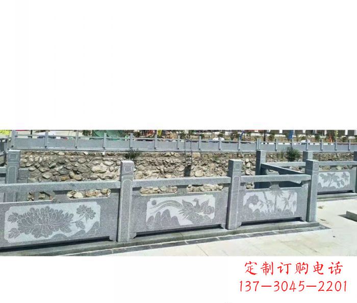 淄博园林景观仿古石雕栏板 (5)