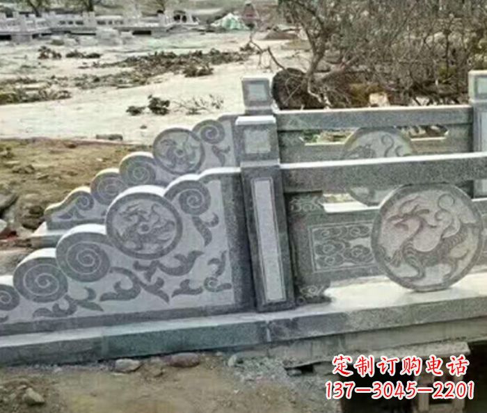 淄博园林景观仿古石雕栏板 (10)