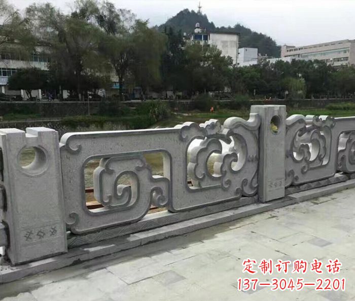 淄博园林景观仿古石雕栏板_1