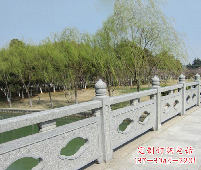 淄博园林景观真山桥石雕栏板