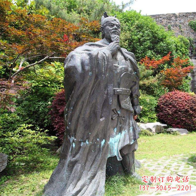 淄博园林历史人物明太祖朱元璋雕塑