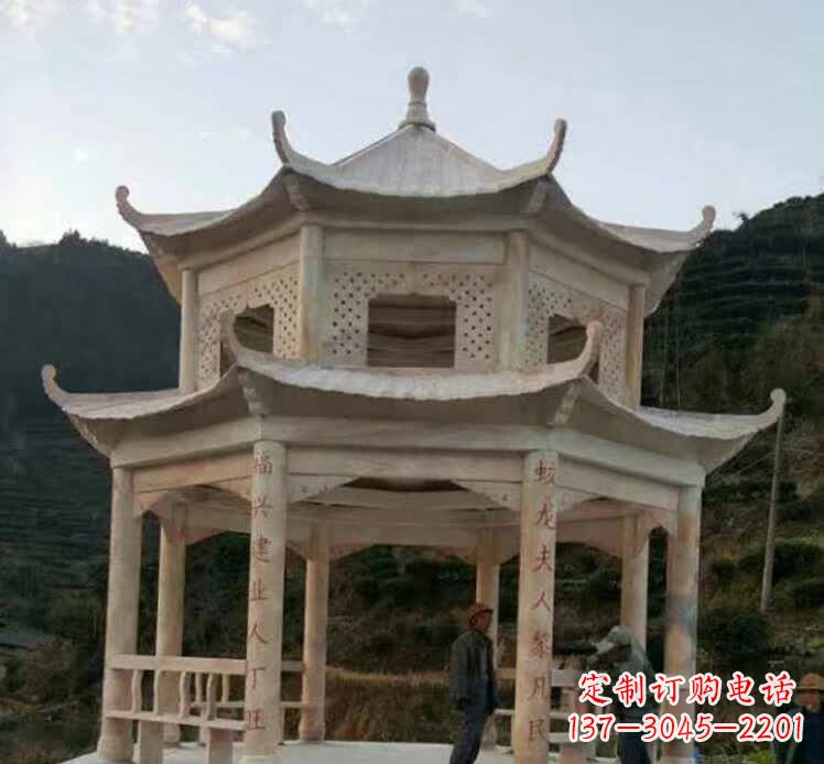 淄博园林石雕凉亭