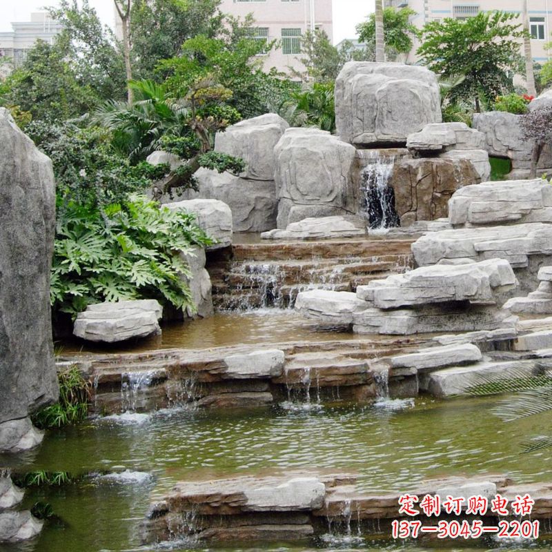 淄博园林石头假山流水