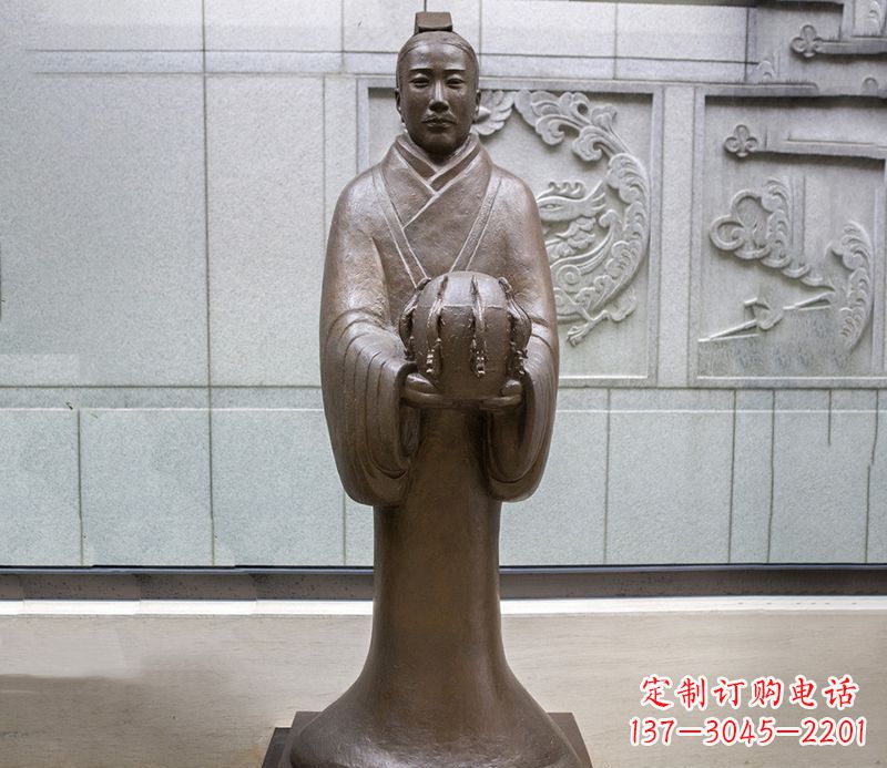 淄博张衡科学家 人物铜雕