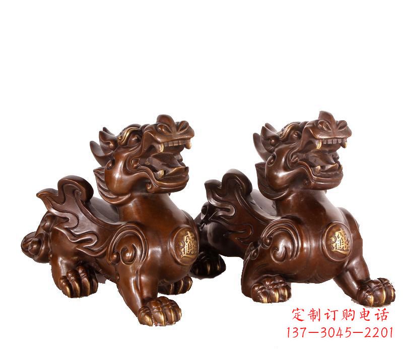 淄博招财进宝貔貅铜雕