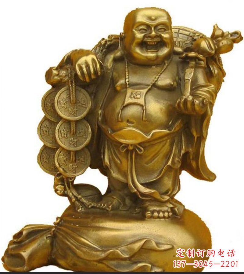 淄博招财弥勒佛铜雕