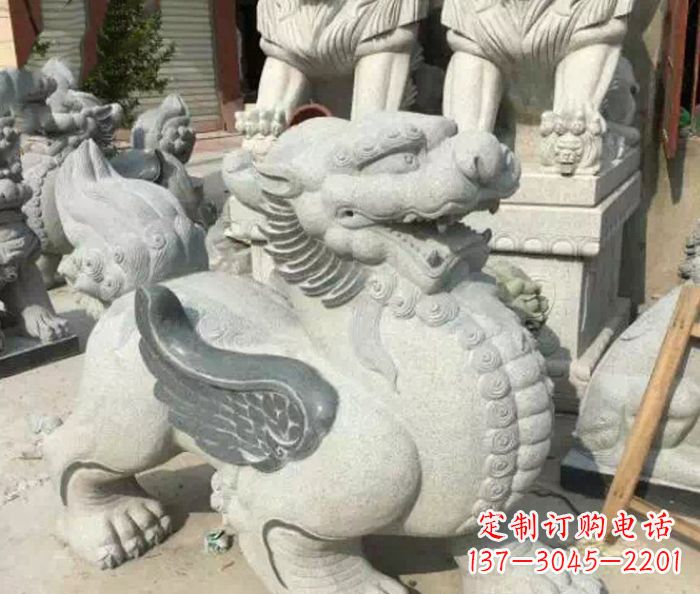淄博招财神兽仿古貔貅石雕