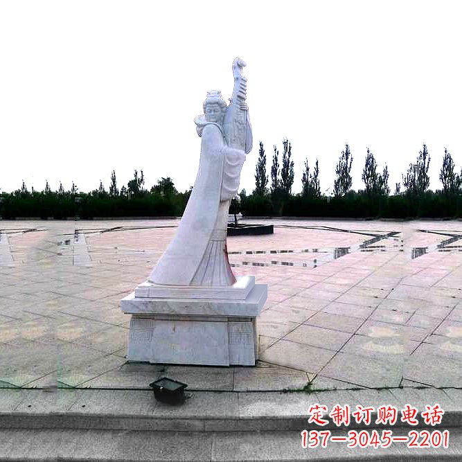 淄博中国古代四大美女之王昭君广场石雕塑
