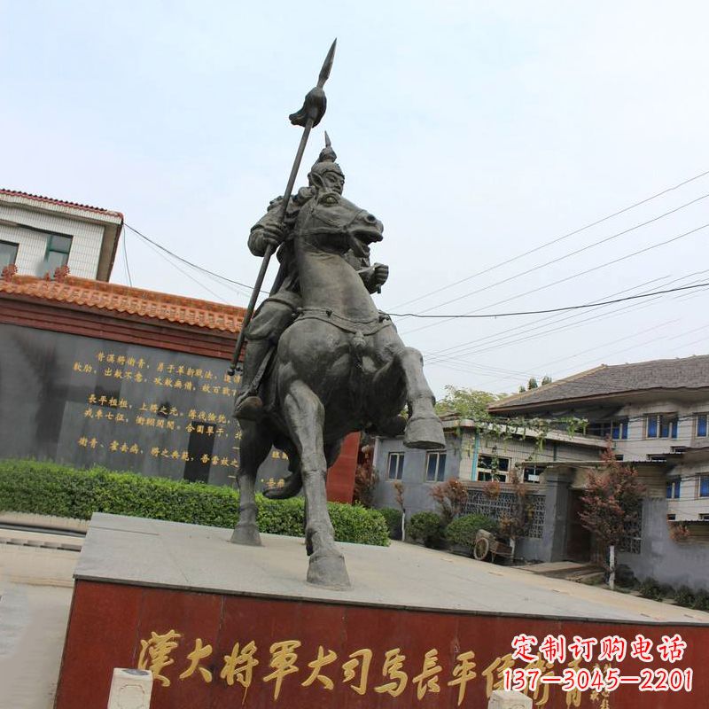 淄博中国历史名人汉朝著名将领民族英雄卫青铜雕塑像