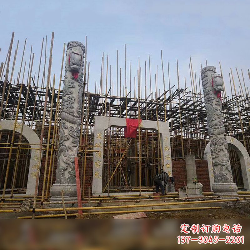 淄博中国龙柱石雕