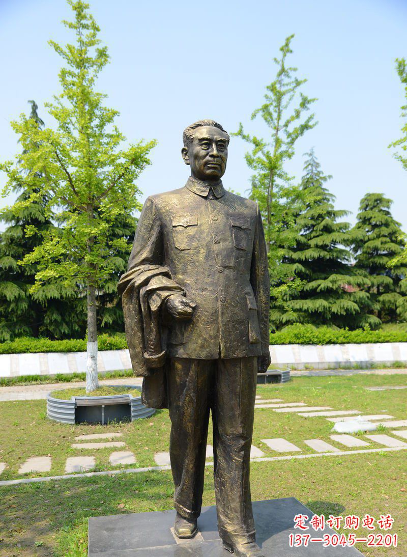 淄博周总理伟人铜雕