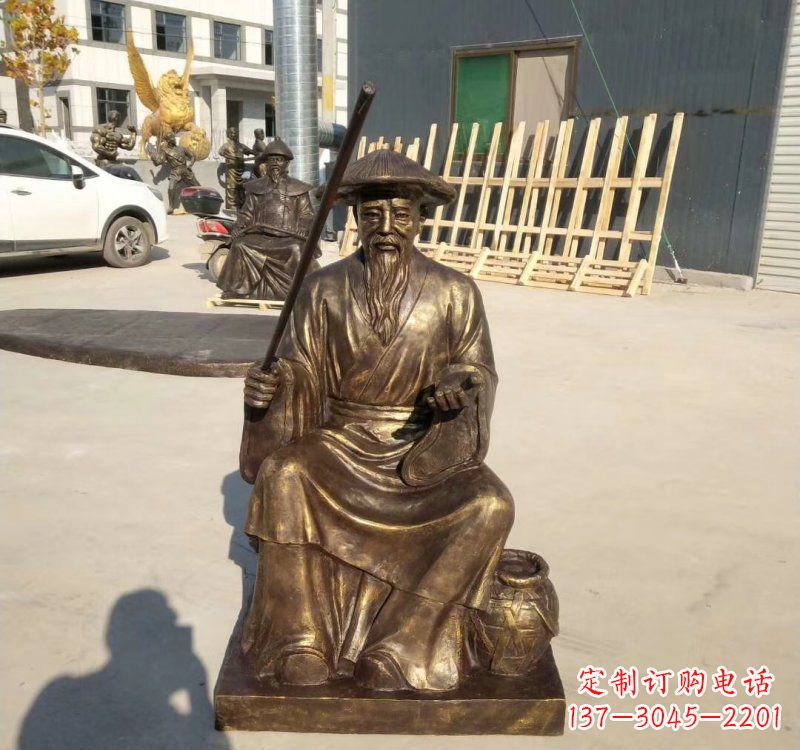 淄博铸铜姜太公钓鱼