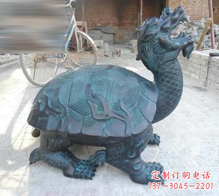 淄博铸铜龙龟雕塑222