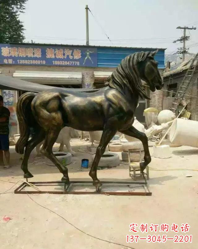 淄博铸铜马雕塑