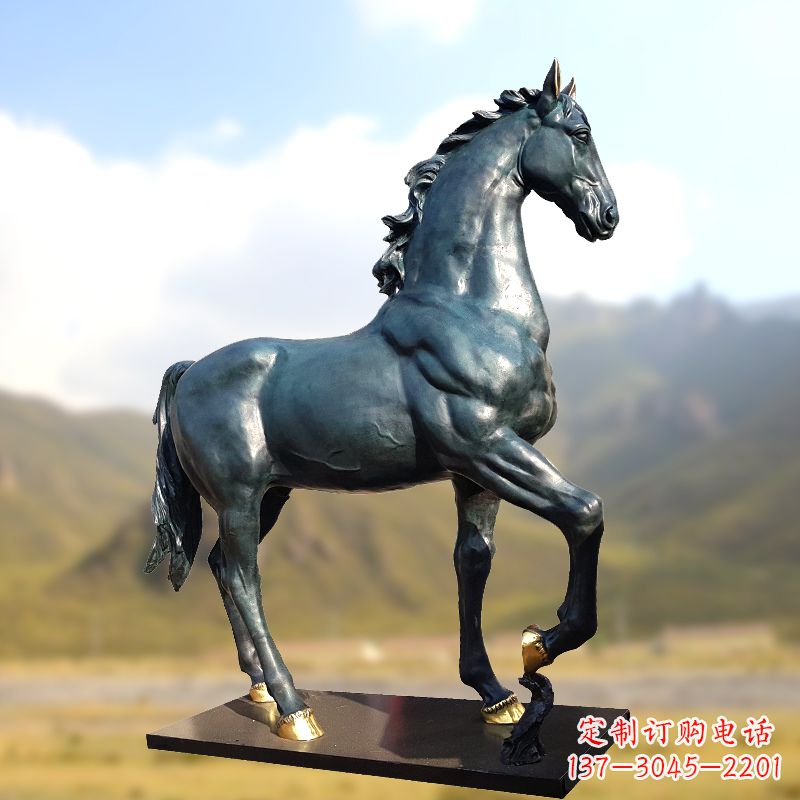 淄博铸铜马铜雕塑