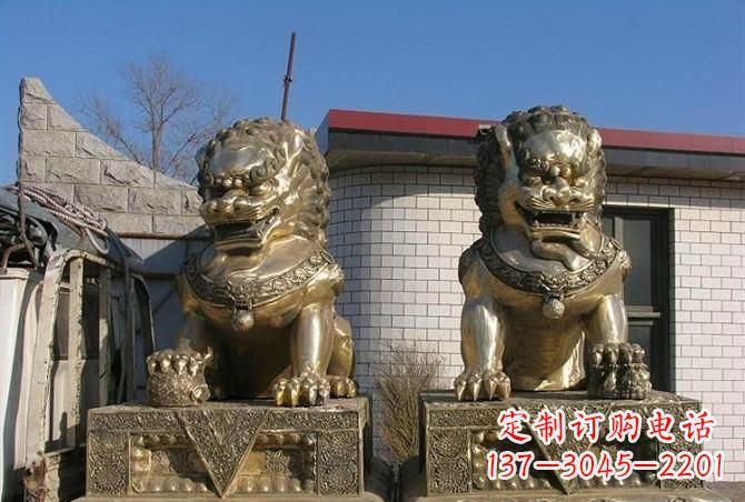 淄博铸铜狮子雕塑