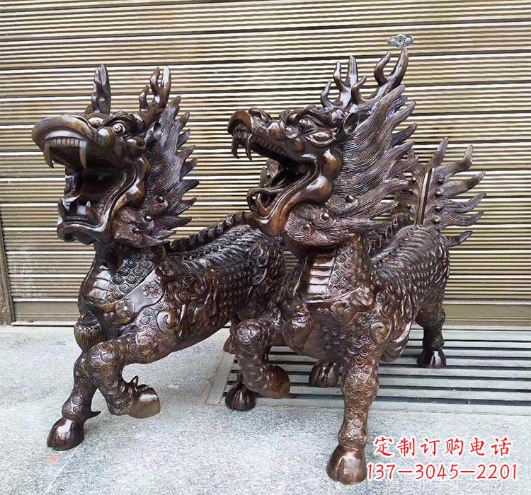 淄博铸铜铜麒麟