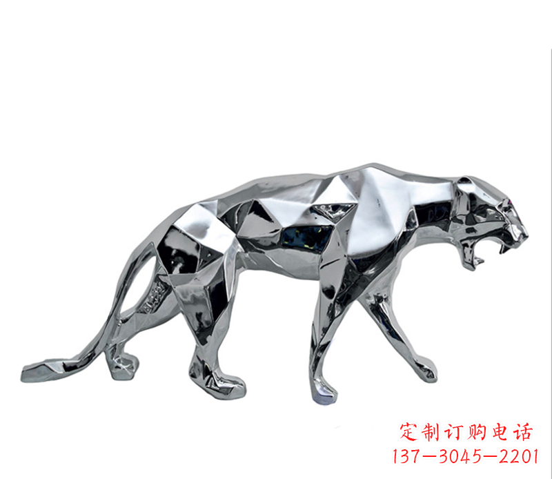 淄博豹子雕塑不锈钢